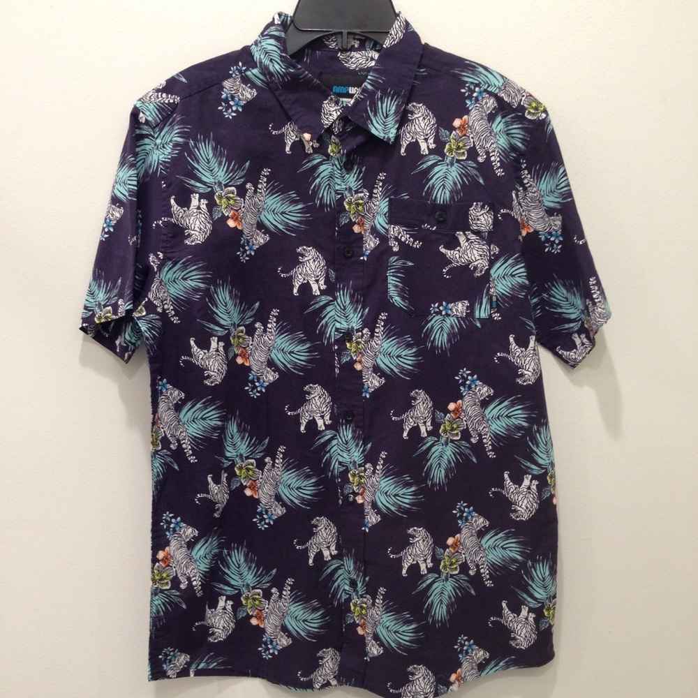 Boys Amplify Button Down Shirt - short sleeve